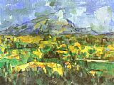 Paul Cezanne Canvas Paintings - Mount Sainte-Victoire